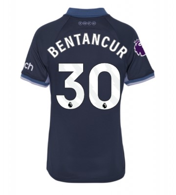 Tottenham Hotspur Rodrigo Bentancur #30 Segunda Equipación Mujer 2023-24 Manga Corta